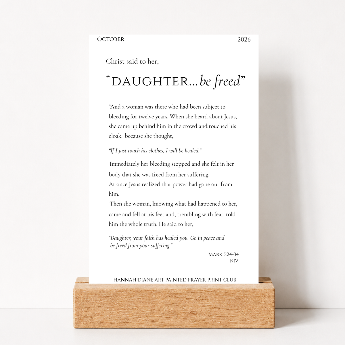 Gifted Painted Prayer Print Club Membership