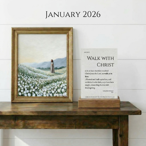 12 Month Gifted Painted Prayer Print Club Membership