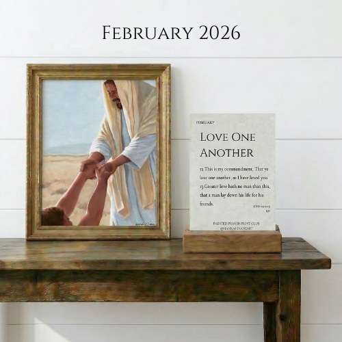 12 Month Gifted Painted Prayer Print Club Membership