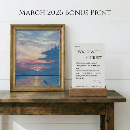 12 Month Gifted Painted Prayer Print Club Membership