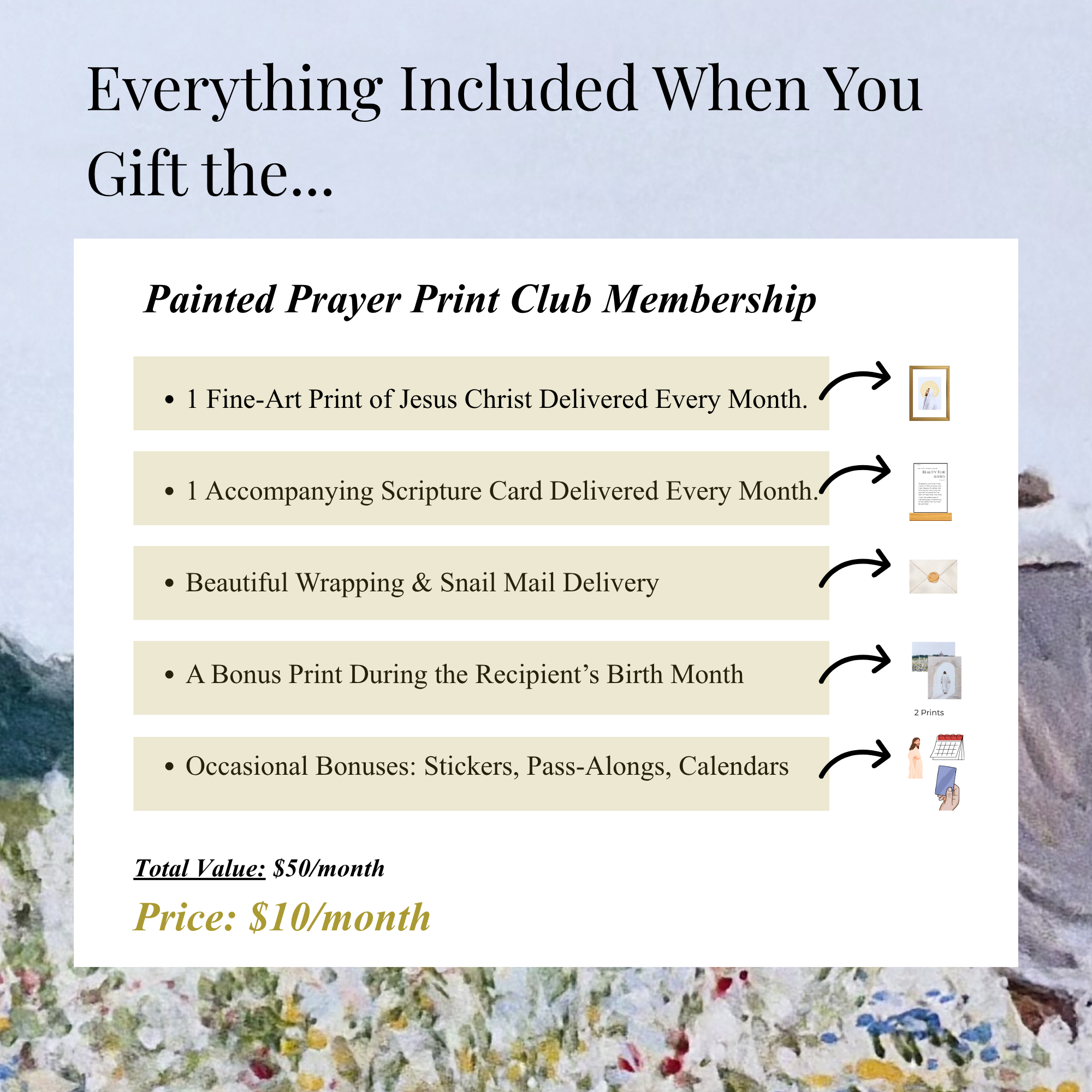The Painted Prayer Print Club Membership